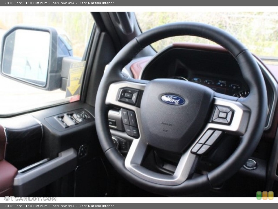 Dark Marsala Interior Steering Wheel for the 2018 Ford F150 Platinum SuperCrew 4x4 #130140956