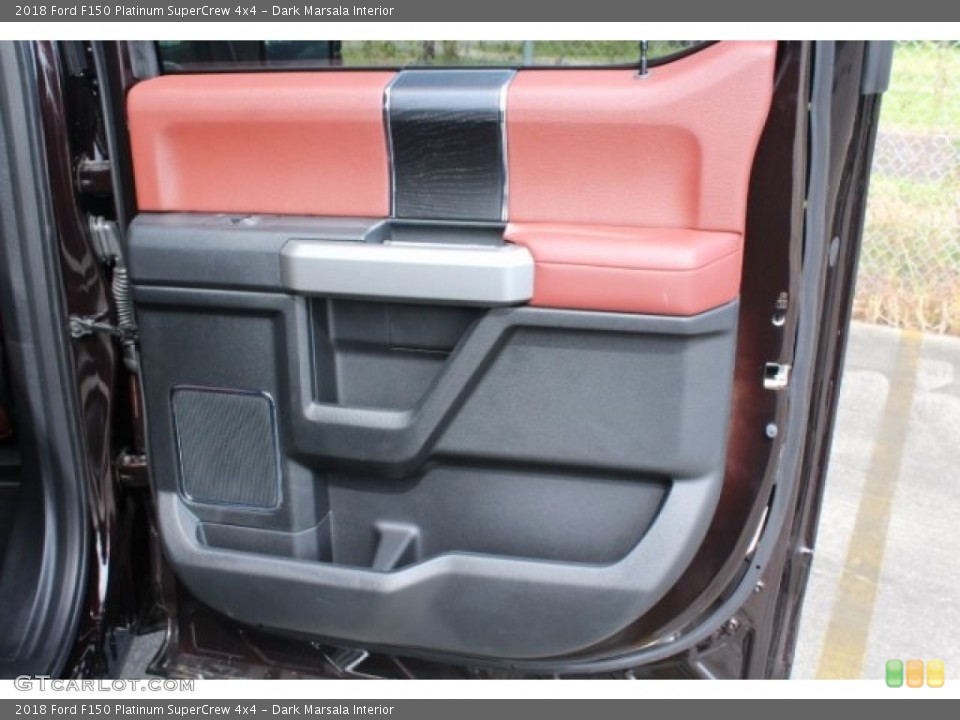 Dark Marsala Interior Door Panel for the 2018 Ford F150 Platinum SuperCrew 4x4 #130140995