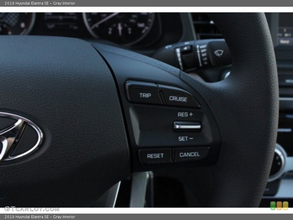 Gray Interior Steering Wheel for the 2019 Hyundai Elantra SE #130143479