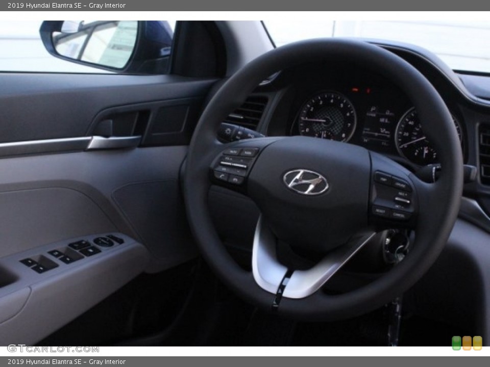 Gray Interior Steering Wheel for the 2019 Hyundai Elantra SE #130143546