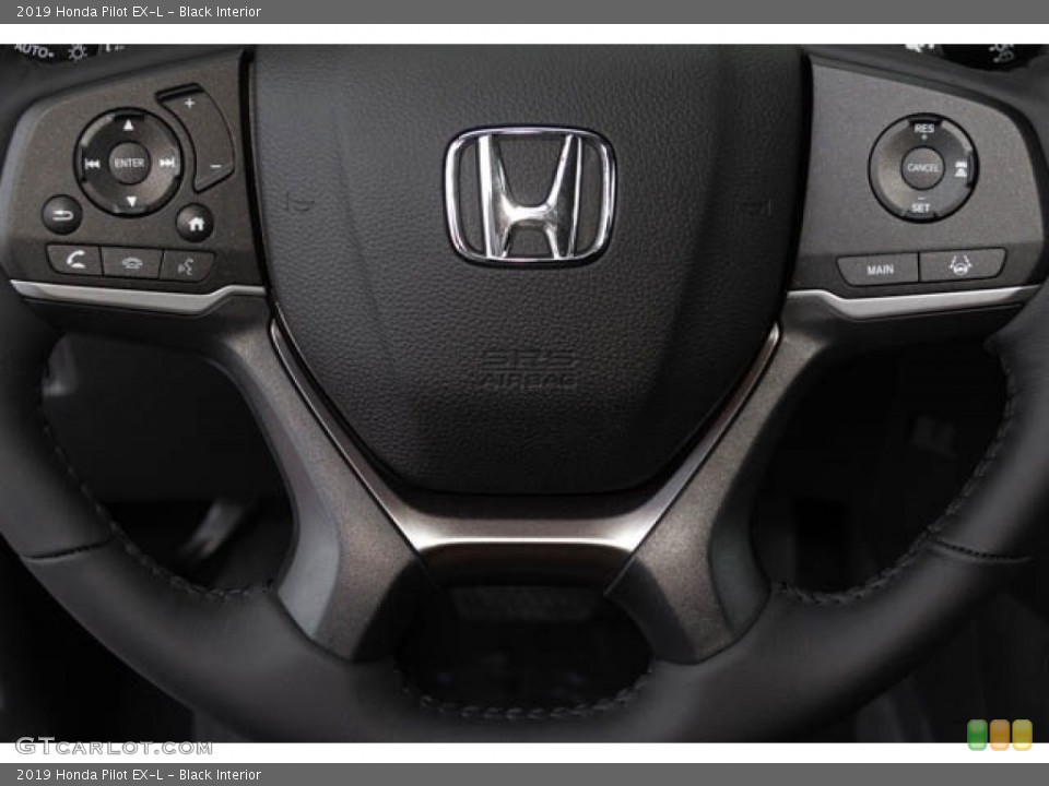 Black Interior Steering Wheel for the 2019 Honda Pilot EX-L #130146041