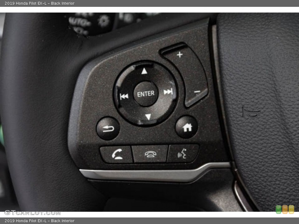 Black Interior Steering Wheel for the 2019 Honda Pilot EX-L #130146063