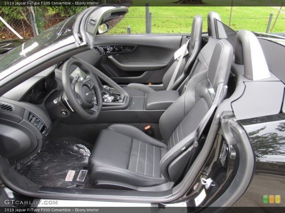 Ebony Interior Photo for the 2019 Jaguar F-Type P300 Convertible #130146707