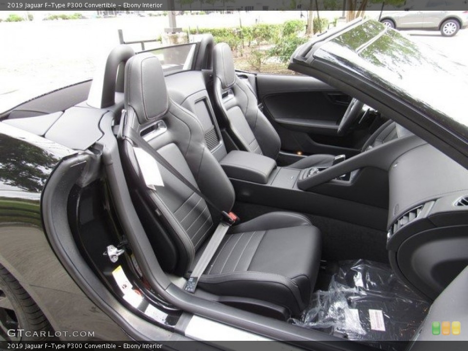 Ebony Interior Front Seat for the 2019 Jaguar F-Type P300 Convertible #130146743