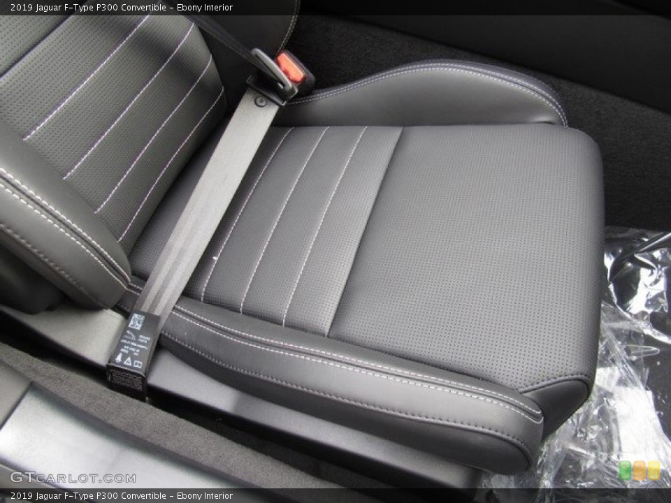 Ebony Interior Front Seat for the 2019 Jaguar F-Type P300 Convertible #130146983