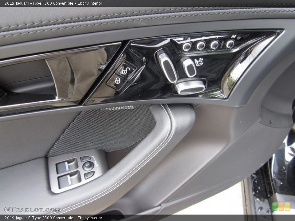 Ebony Interior Controls for the 2019 Jaguar F-Type P300 Convertible #130147058