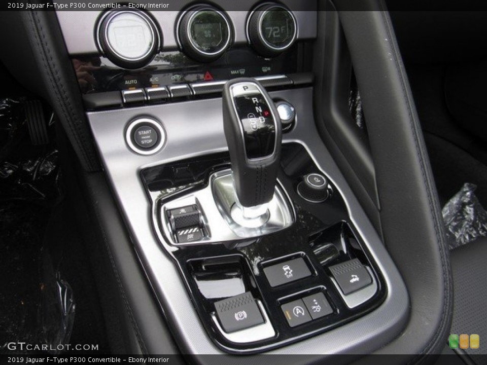 Ebony Interior Transmission for the 2019 Jaguar F-Type P300 Convertible #130147214