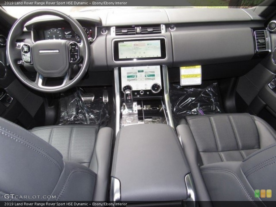 Ebony/Ebony Interior Dashboard for the 2019 Land Rover Range Rover Sport HSE Dynamic #130147388