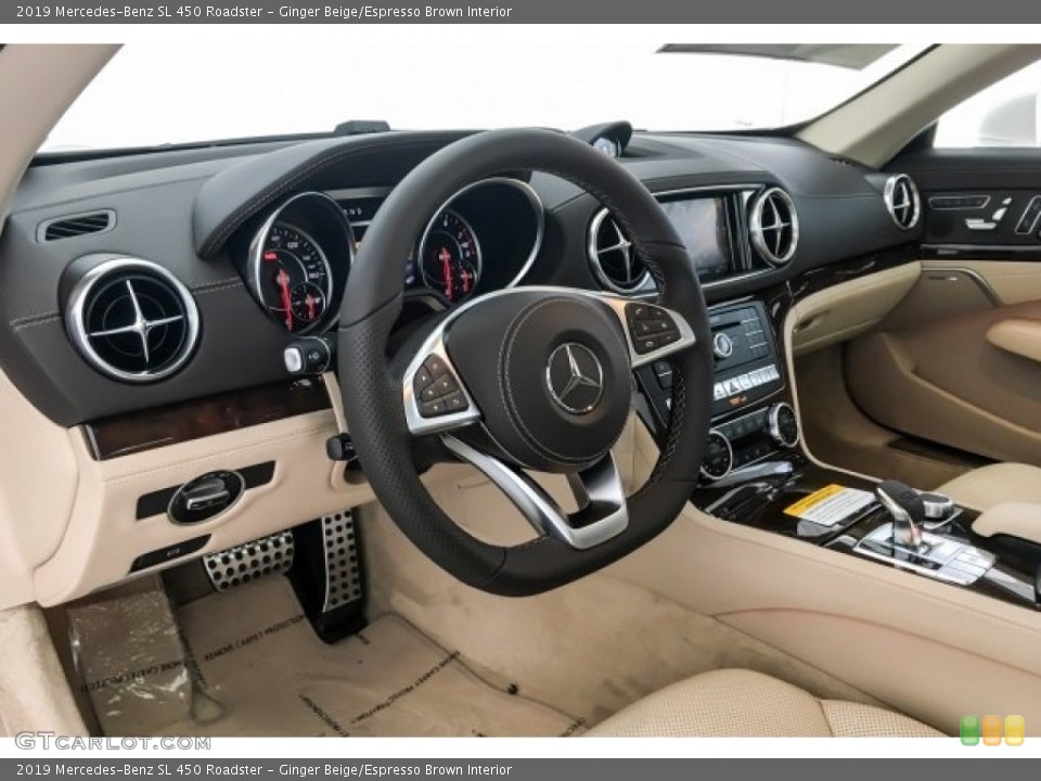 Ginger Beige/Espresso Brown Interior Dashboard for the 2019 Mercedes-Benz SL 450 Roadster #130148423