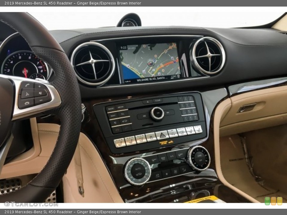 Ginger Beige/Espresso Brown Interior Controls for the 2019 Mercedes-Benz SL 450 Roadster #130148453