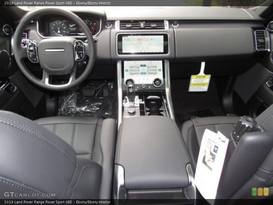 Ebony/Ebony Interior Dashboard for the 2019 Land Rover Range Rover Sport HSE #130148714