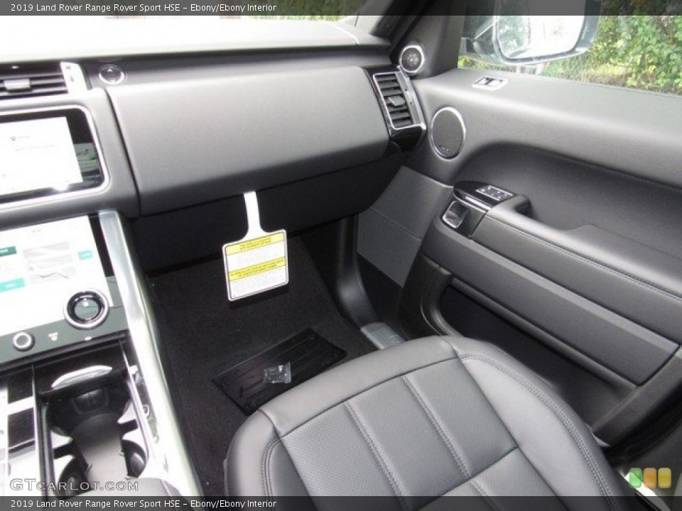 Ebony/Ebony Interior Dashboard for the 2019 Land Rover Range Rover Sport HSE #130148885