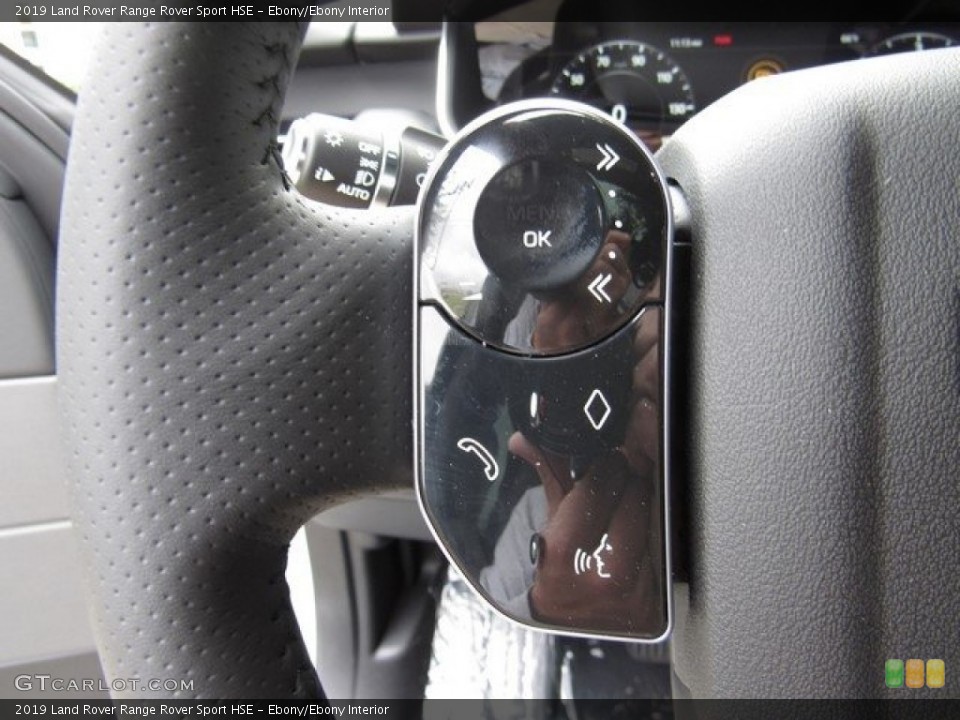 Ebony/Ebony Interior Steering Wheel for the 2019 Land Rover Range Rover Sport HSE #130149095