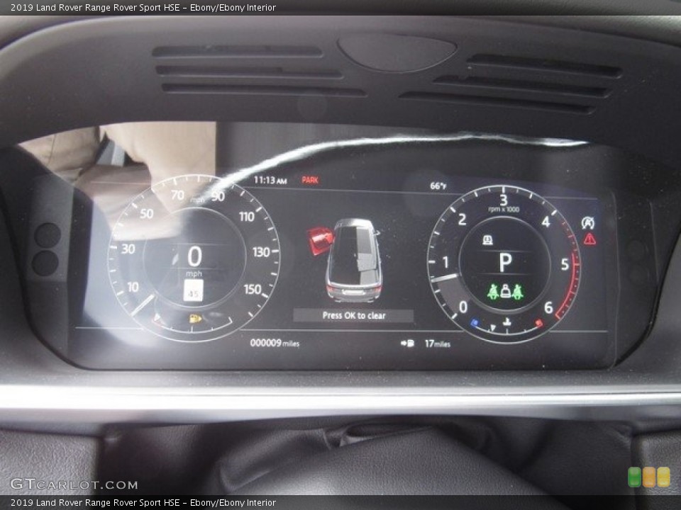 Ebony/Ebony Interior Gauges for the 2019 Land Rover Range Rover Sport HSE #130149119