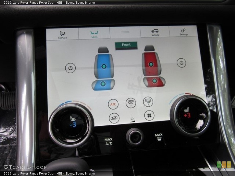 Ebony/Ebony Interior Controls for the 2019 Land Rover Range Rover Sport HSE #130149170