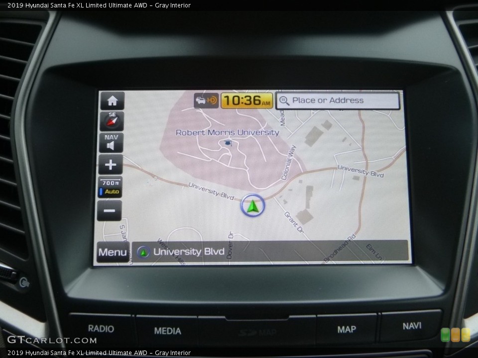 Gray Interior Navigation for the 2019 Hyundai Santa Fe XL Limited Ultimate AWD #130153224