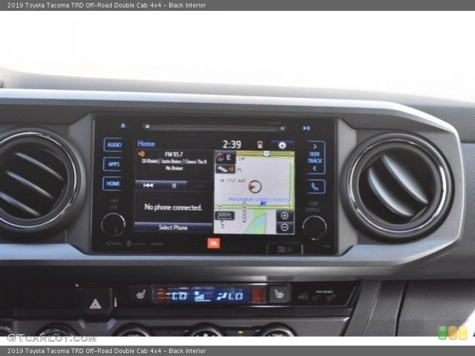 Black Interior Navigation for the 2019 Toyota Tacoma TRD Off-Road Double Cab 4x4 #130156884