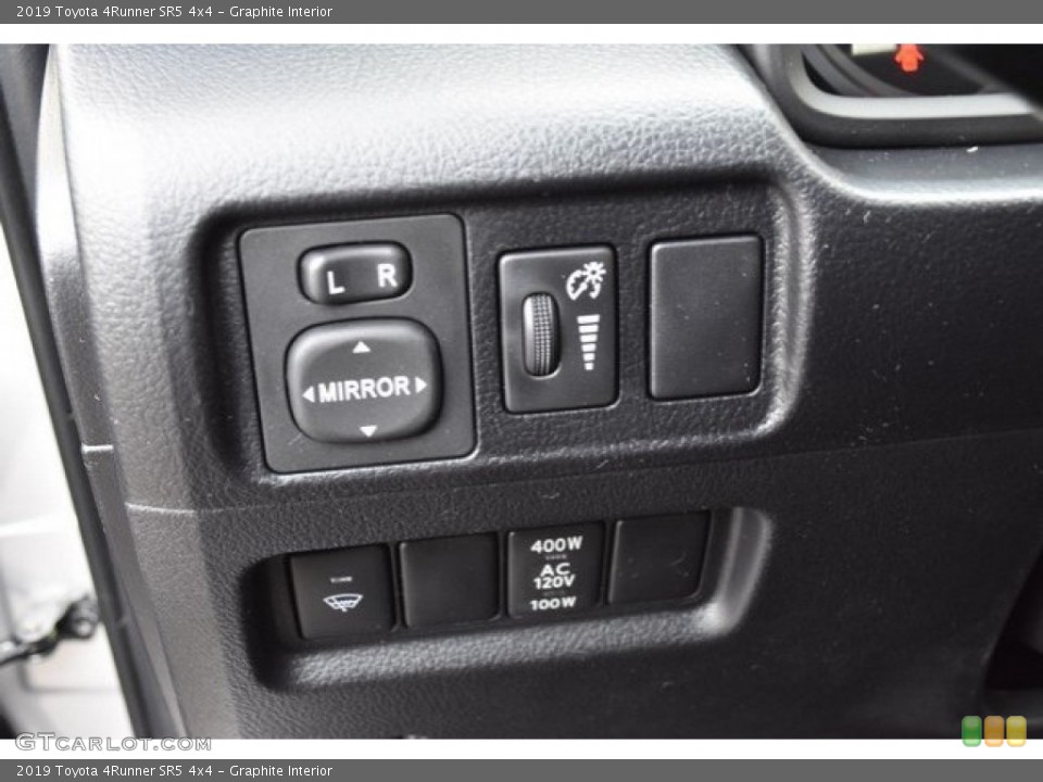 Graphite Interior Controls for the 2019 Toyota 4Runner SR5 4x4 #130159431