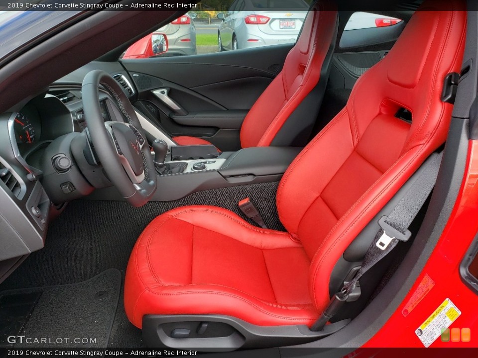 Adrenaline Red Interior Front Seat for the 2019 Chevrolet Corvette Stingray Coupe #130159515