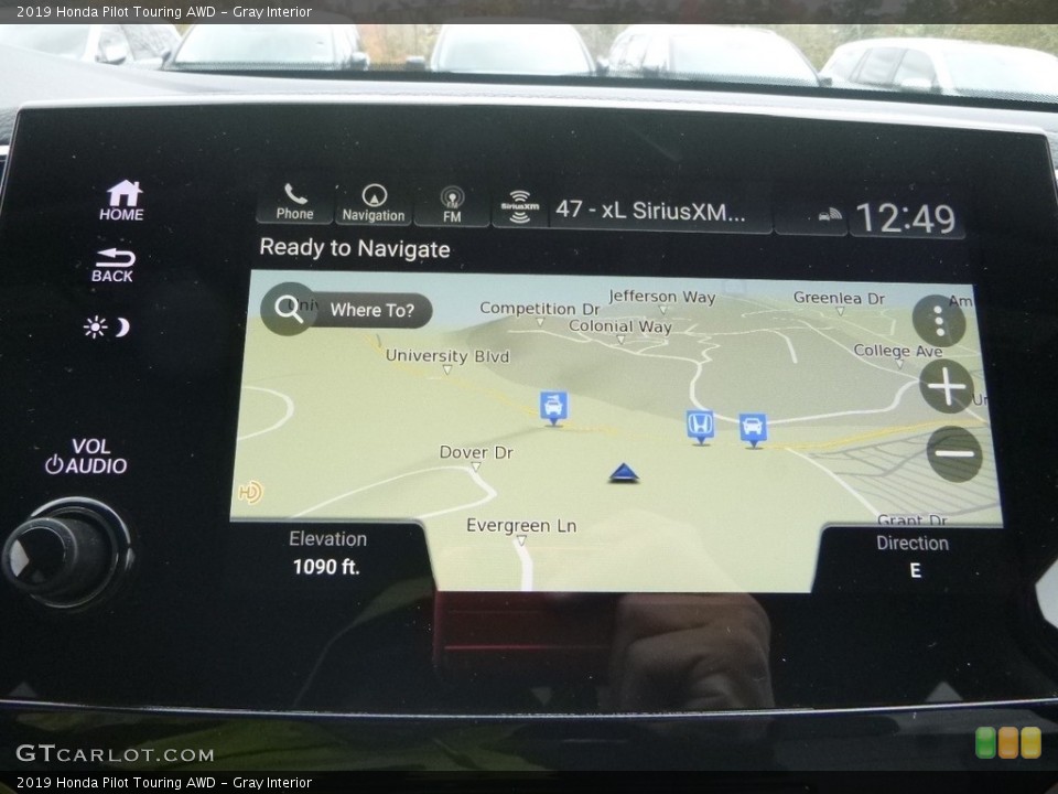 Gray Interior Navigation for the 2019 Honda Pilot Touring AWD #130160064