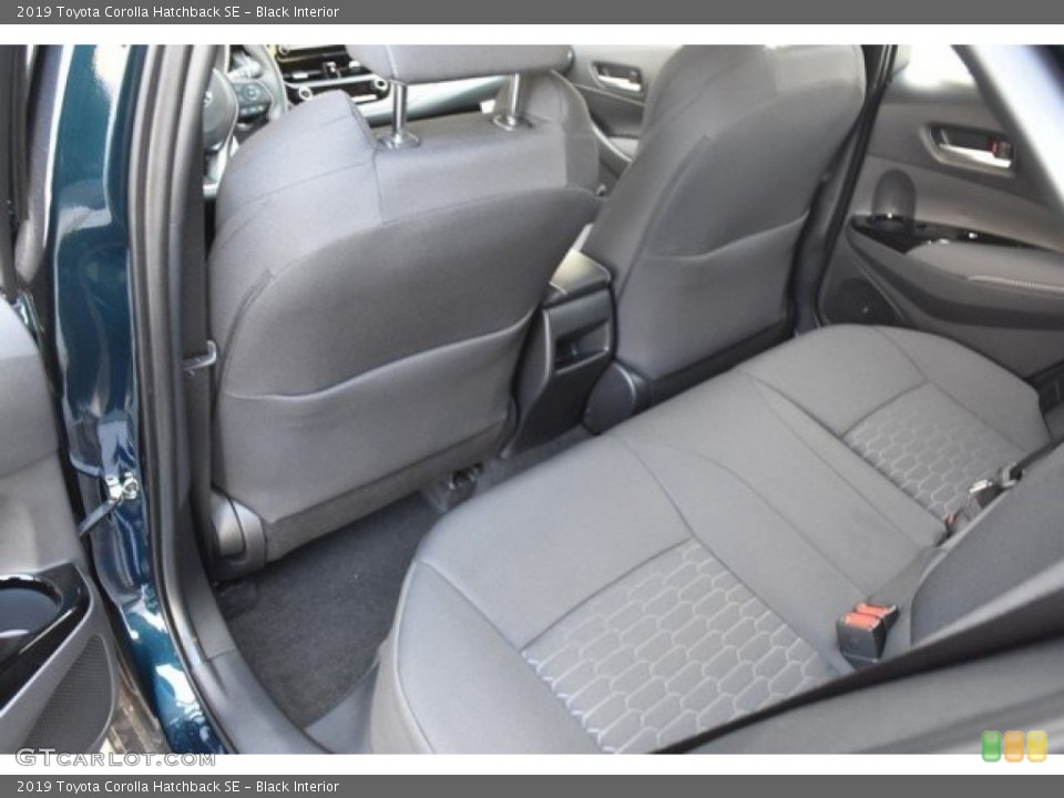 Black Interior Rear Seat for the 2019 Toyota Corolla Hatchback SE #130160649