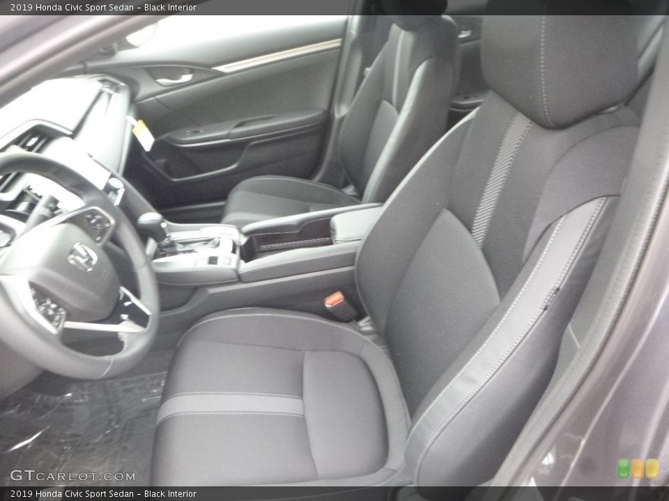 Black Interior Front Seat for the 2019 Honda Civic Sport Sedan #130161669