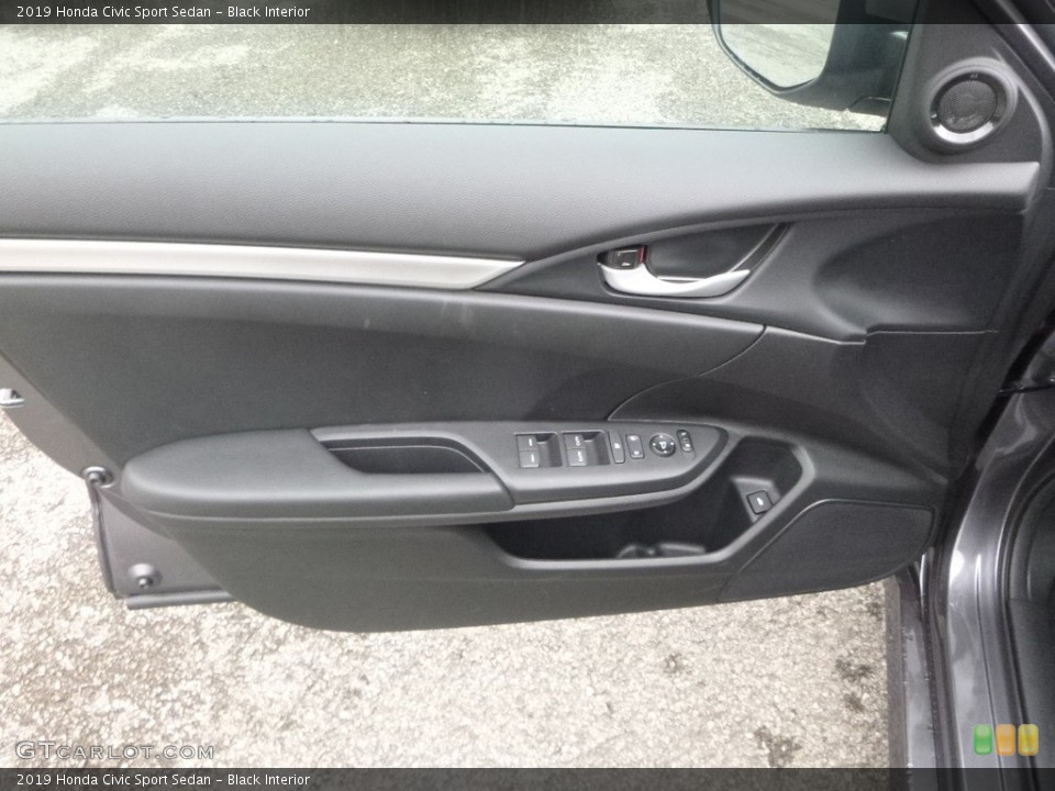 Black Interior Door Panel for the 2019 Honda Civic Sport Sedan #130161729