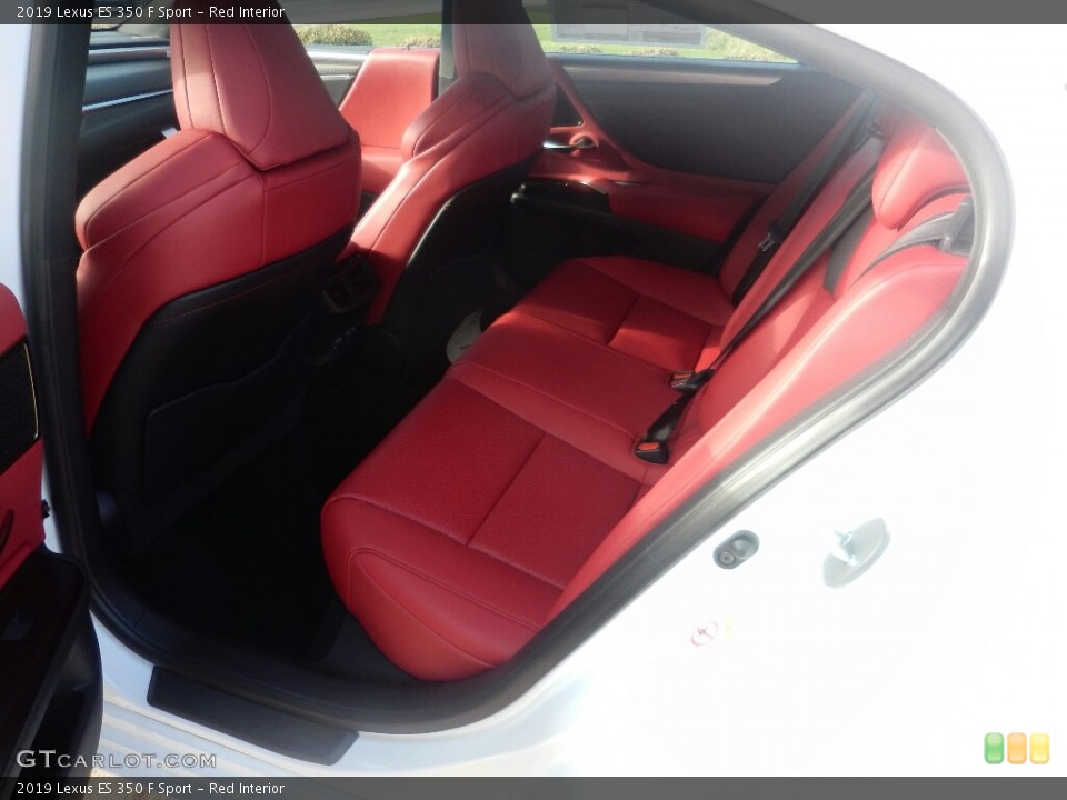 Red Interior Rear Seat for the 2019 Lexus ES 350 F Sport #130162227