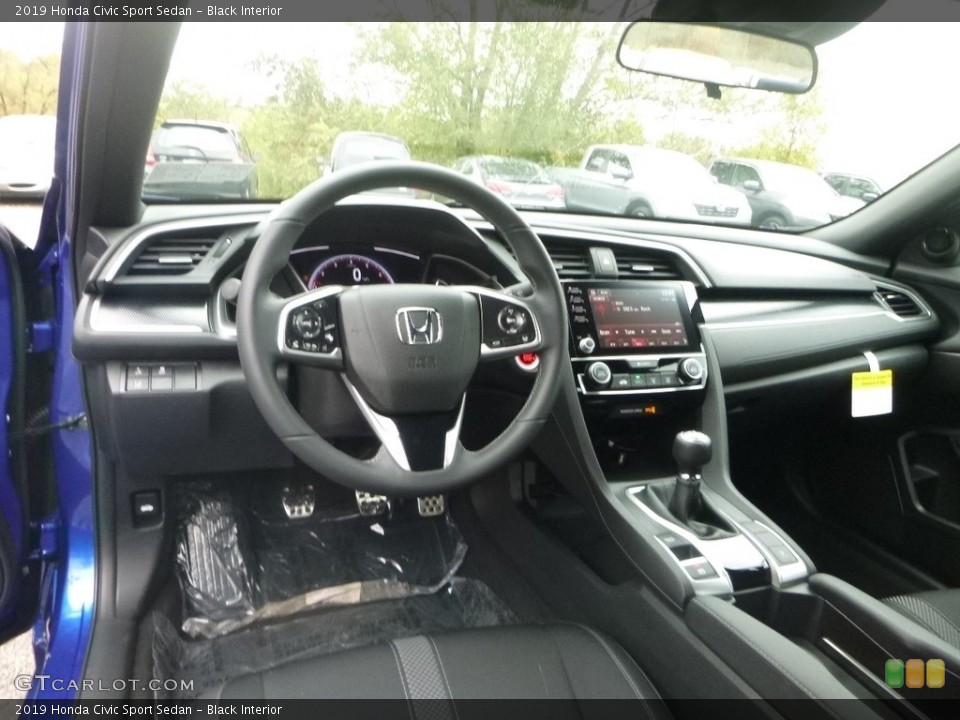 Black Interior Photo for the 2019 Honda Civic Sport Sedan #130162365