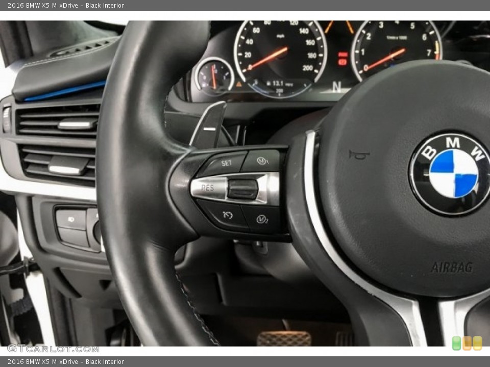 Black Interior Steering Wheel for the 2016 BMW X5 M xDrive #130164120