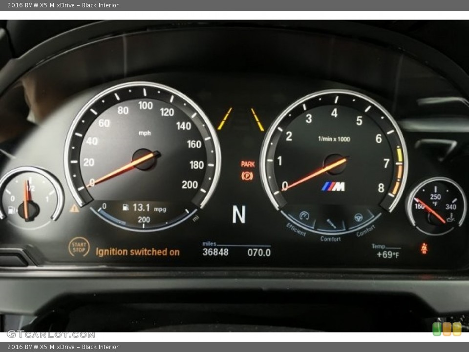 Black Interior Gauges for the 2016 BMW X5 M xDrive #130164183