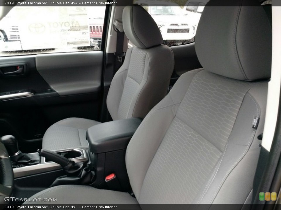 Cement Gray Interior Front Seat for the 2019 Toyota Tacoma SR5 Double Cab 4x4 #130165620