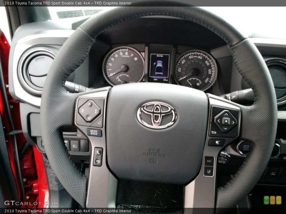 TRD Graphite Interior Steering Wheel for the 2019 Toyota Tacoma TRD Sport Double Cab 4x4 #130166043