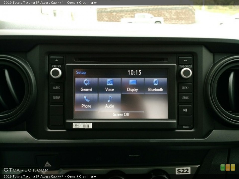 Cement Gray Interior Controls for the 2019 Toyota Tacoma SR Access Cab 4x4 #130167486