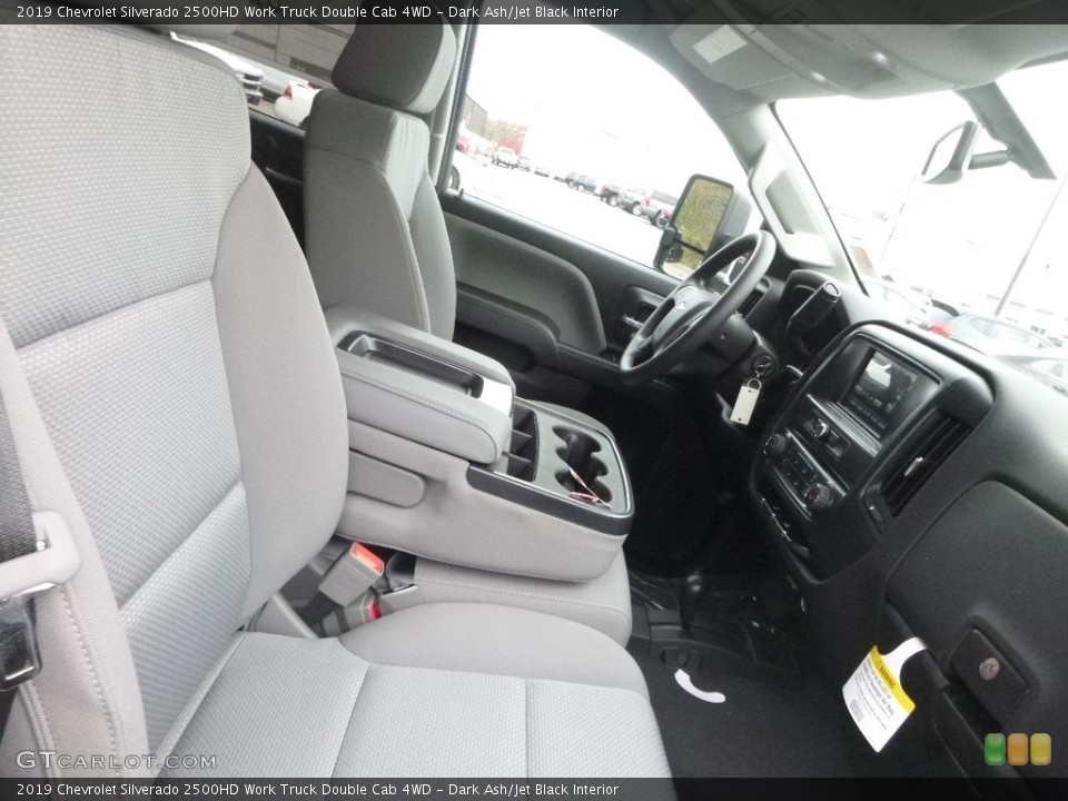 Dark Ash/Jet Black Interior Front Seat for the 2019 Chevrolet Silverado 2500HD Work Truck Double Cab 4WD #130171404