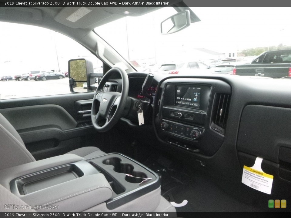 Dark Ash/Jet Black Interior Dashboard for the 2019 Chevrolet Silverado 2500HD Work Truck Double Cab 4WD #130171428