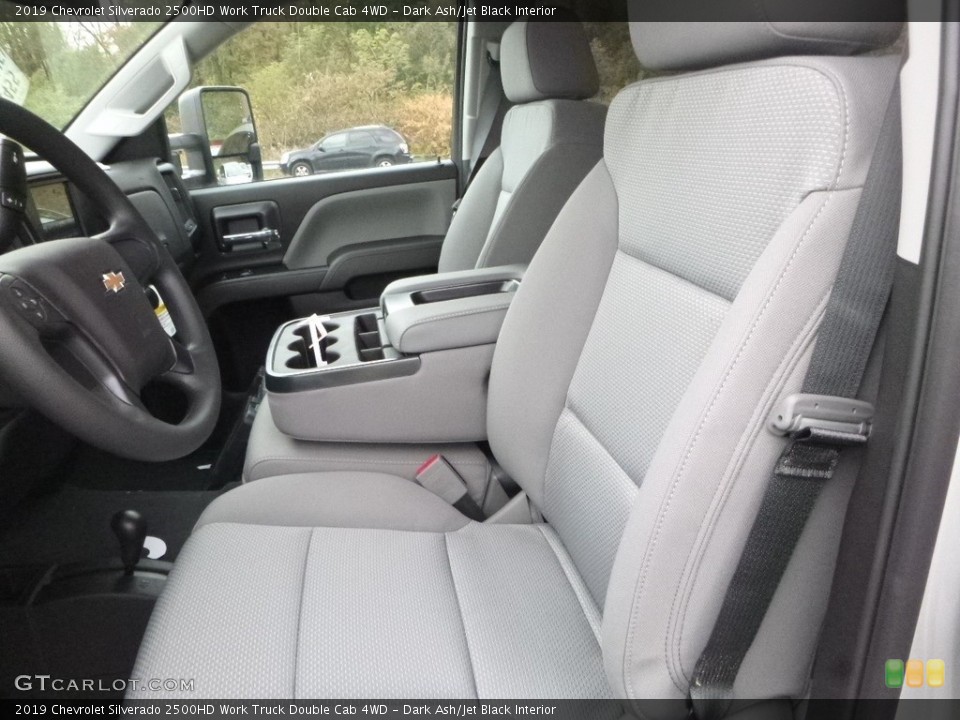 Dark Ash/Jet Black Interior Front Seat for the 2019 Chevrolet Silverado 2500HD Work Truck Double Cab 4WD #130171506
