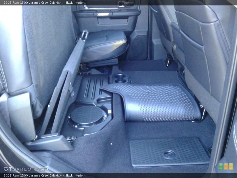 Black Interior Rear Seat for the 2018 Ram 1500 Laramie Crew Cab 4x4 #130172073