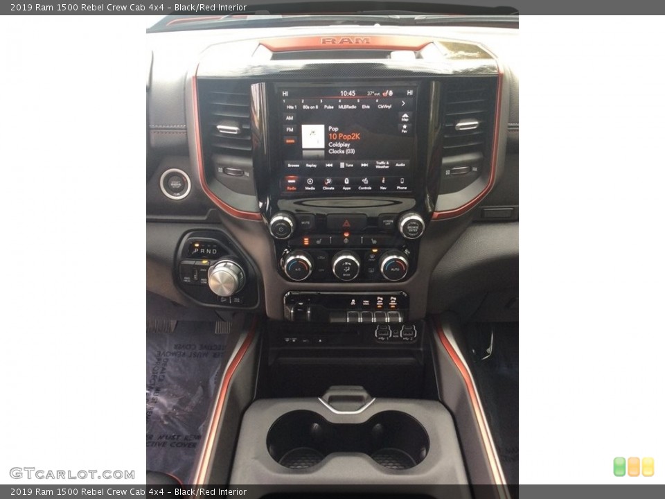 Black/Red Interior Controls for the 2019 Ram 1500 Rebel Crew Cab 4x4 #130179303