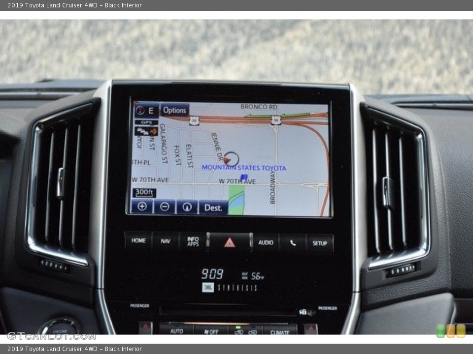 Black Interior Navigation for the 2019 Toyota Land Cruiser 4WD #130180491