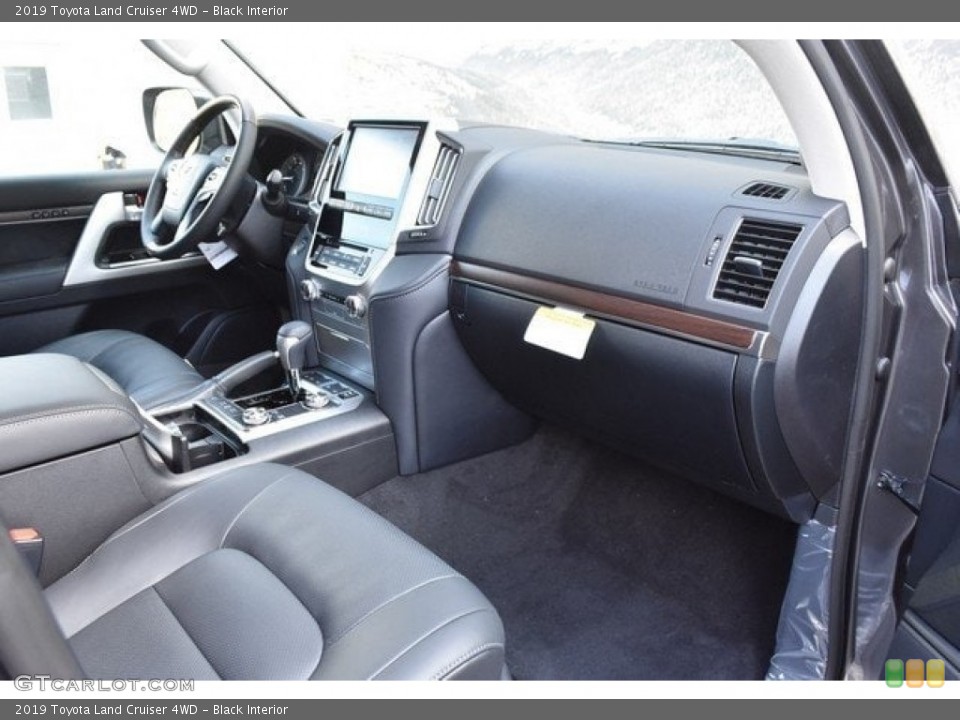 Black Interior Dashboard for the 2019 Toyota Land Cruiser 4WD #130180506