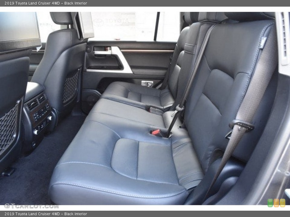 Black Interior Rear Seat for the 2019 Toyota Land Cruiser 4WD #130180584