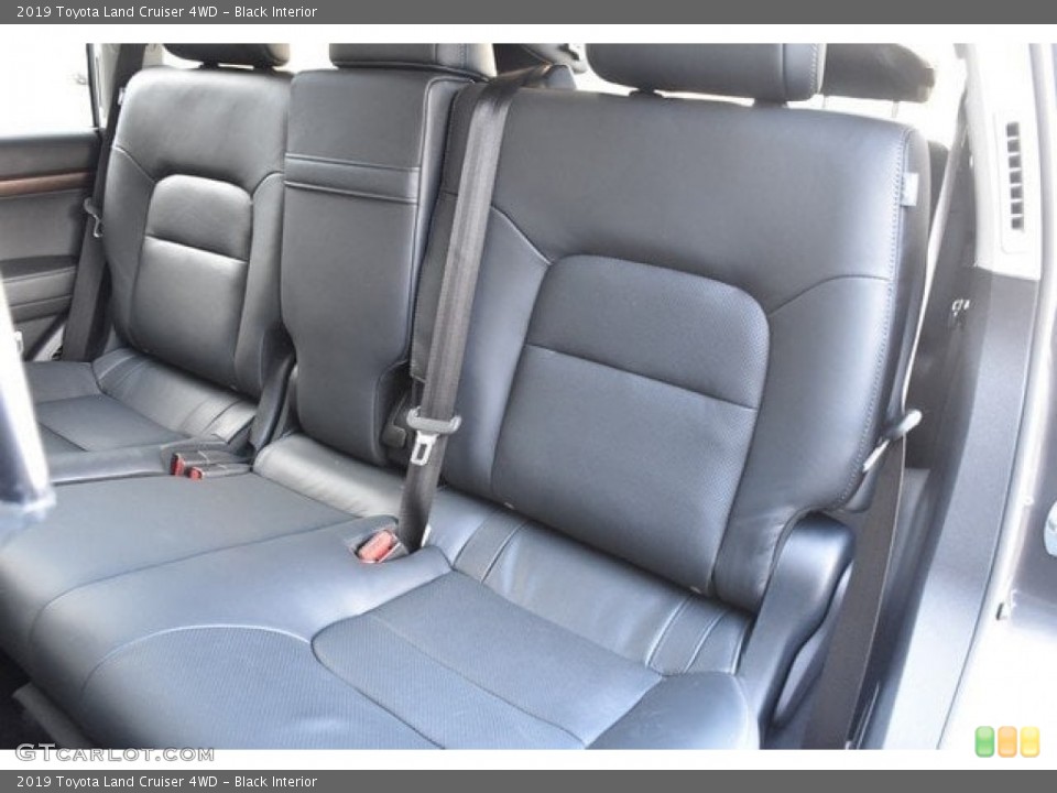 Black Interior Rear Seat for the 2019 Toyota Land Cruiser 4WD #130180602