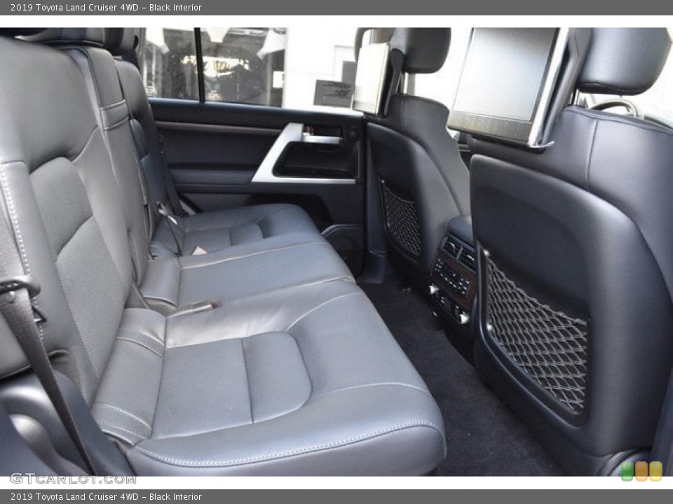Black Interior Rear Seat for the 2019 Toyota Land Cruiser 4WD #130180686