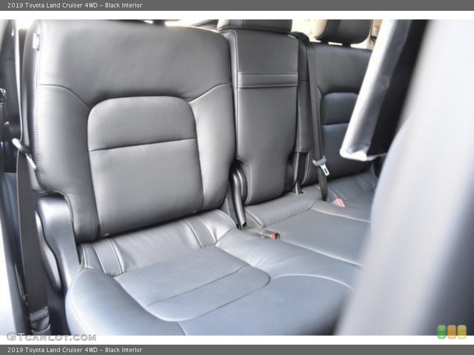 Black Interior Rear Seat for the 2019 Toyota Land Cruiser 4WD #130180704