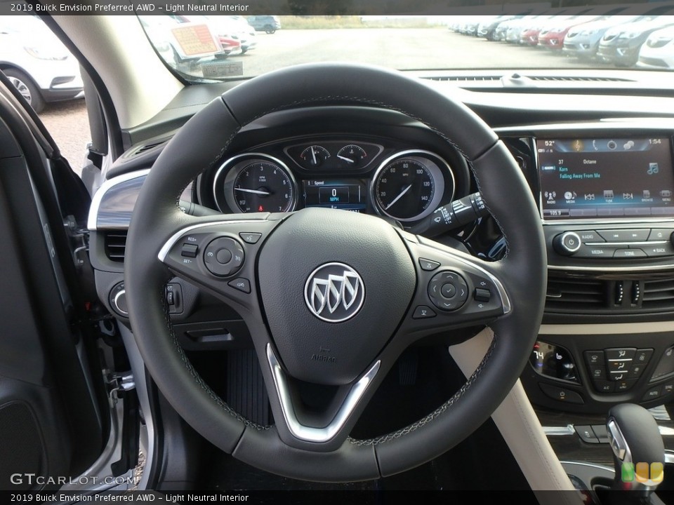 Light Neutral Interior Steering Wheel for the 2019 Buick Envision Preferred AWD #130181121