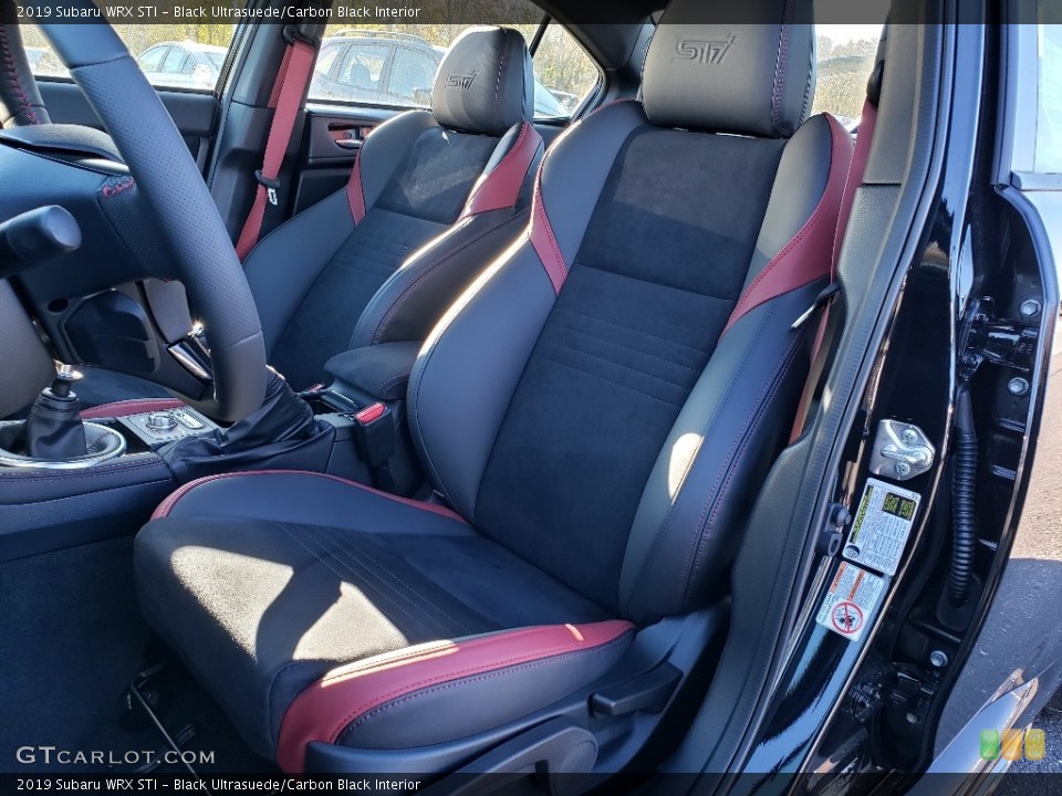 Black Ultrasuede/Carbon Black Interior Front Seat for the 2019 Subaru WRX STI #130188180