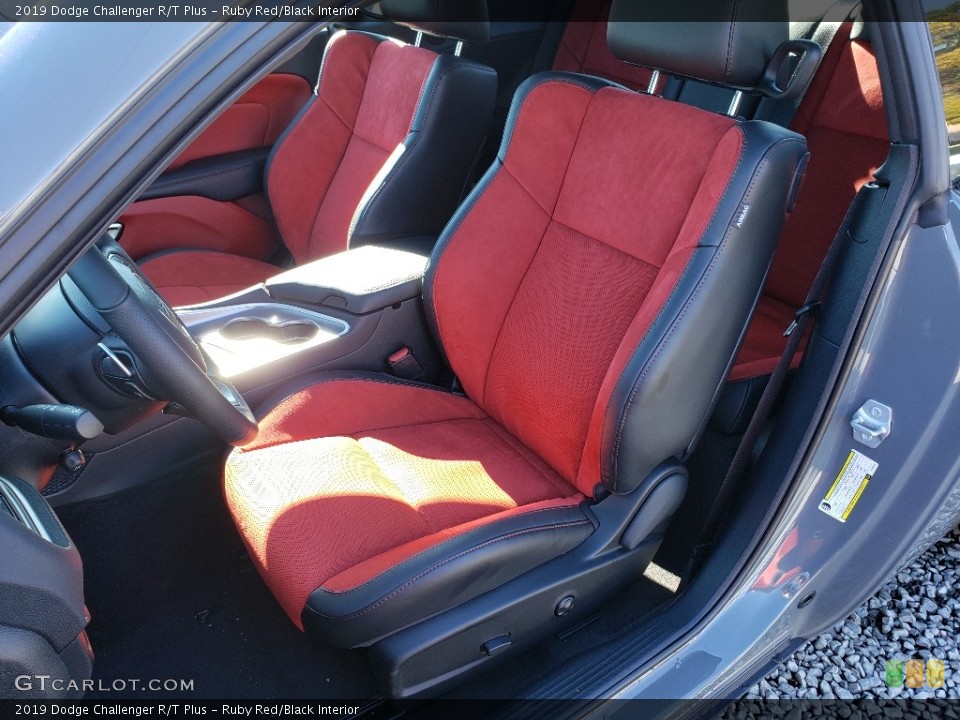 Ruby Red/Black Interior Front Seat for the 2019 Dodge Challenger R/T Plus #130197195