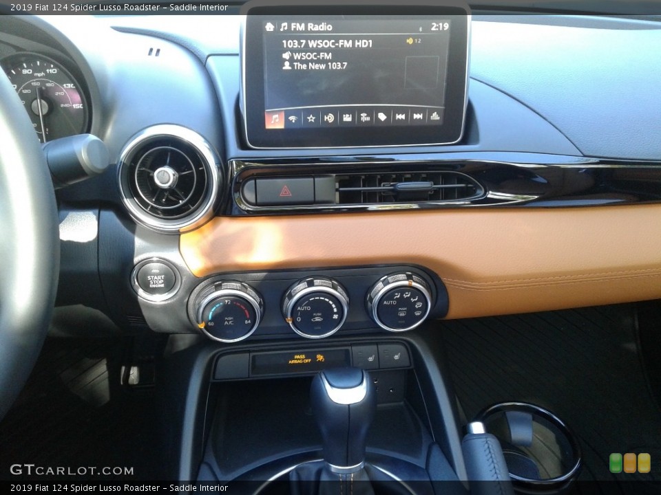 Saddle Interior Controls for the 2019 Fiat 124 Spider Lusso Roadster #130198347