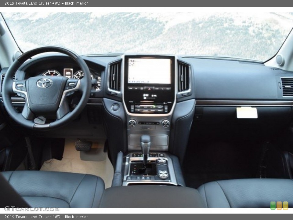 Black Interior Dashboard for the 2019 Toyota Land Cruiser 4WD #130204201